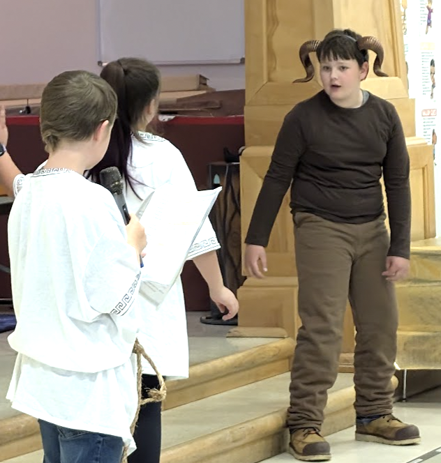 Students perform King Midas' Touch.